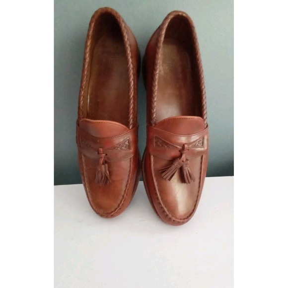 Leather‎ Tassel Loafers Braided Trim Dress Shoes main image 4